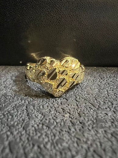 Nugget heart Rolex ring
