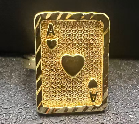 Ace card ring