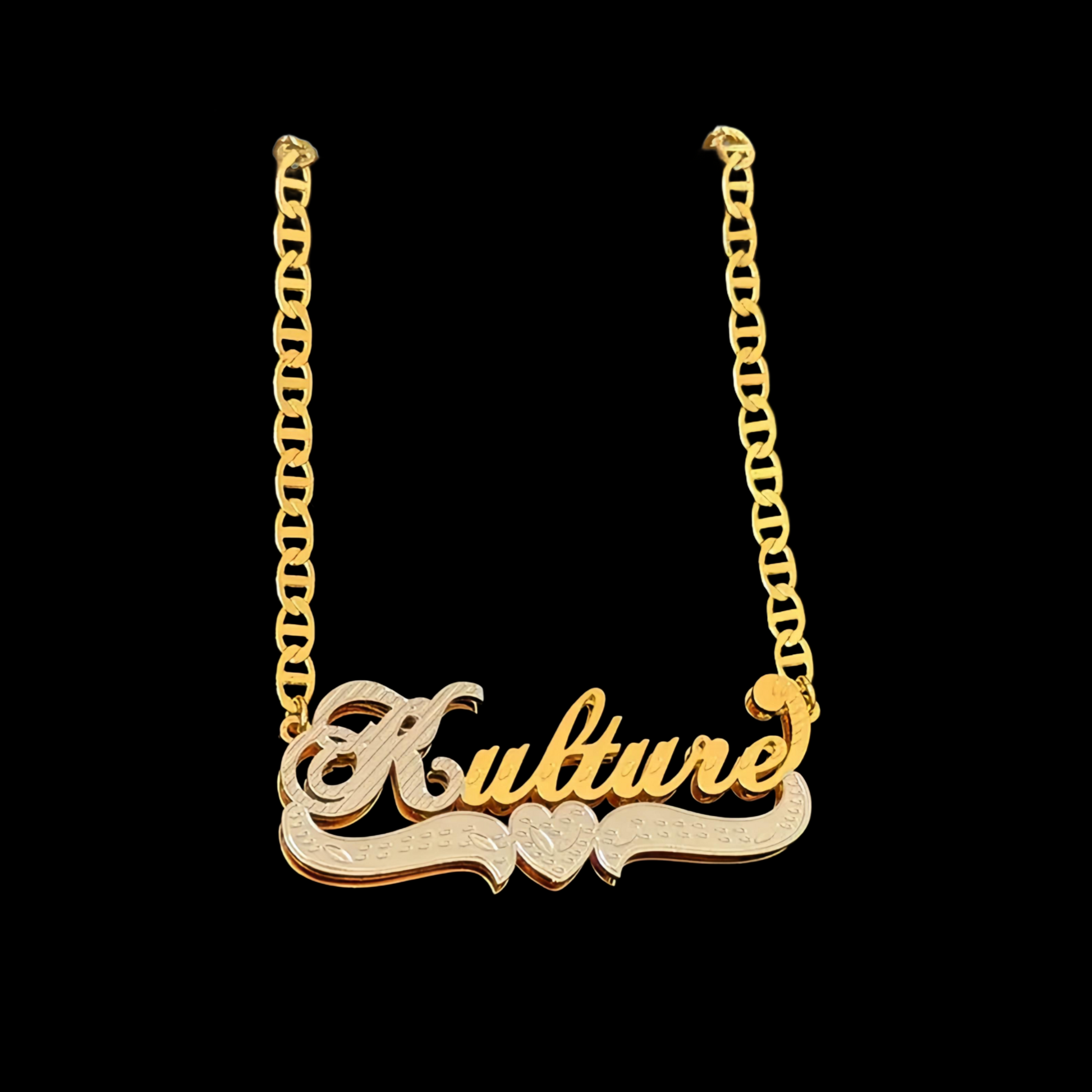 Custom double plated necklace