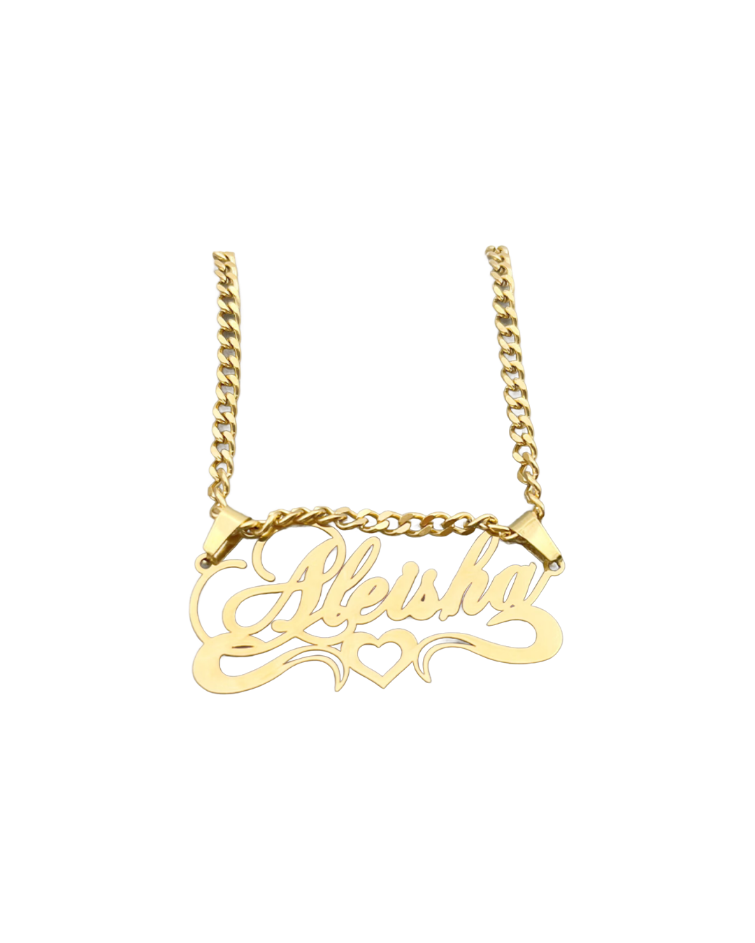 Cuban lover name necklace