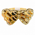 Nugget two hearts ring
