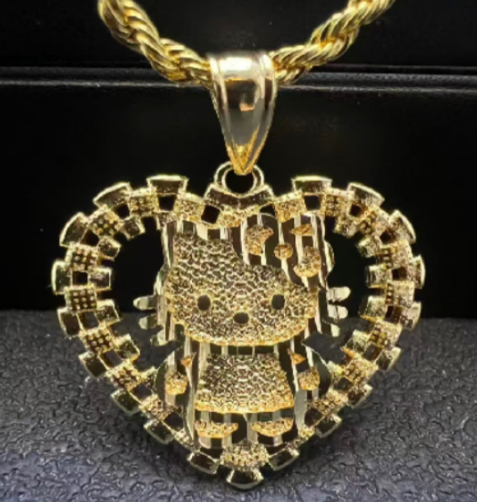 rolex kitty FB necklace