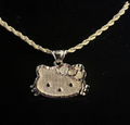 kitty face necklace