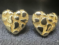 nugget heart studs