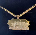 Betty face necklace