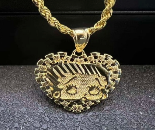 Betty rolex heart necklace
