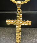 Nugget cross necklace