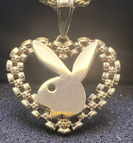 playboy rolex heart necklace