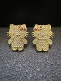 kitty FB iced studs