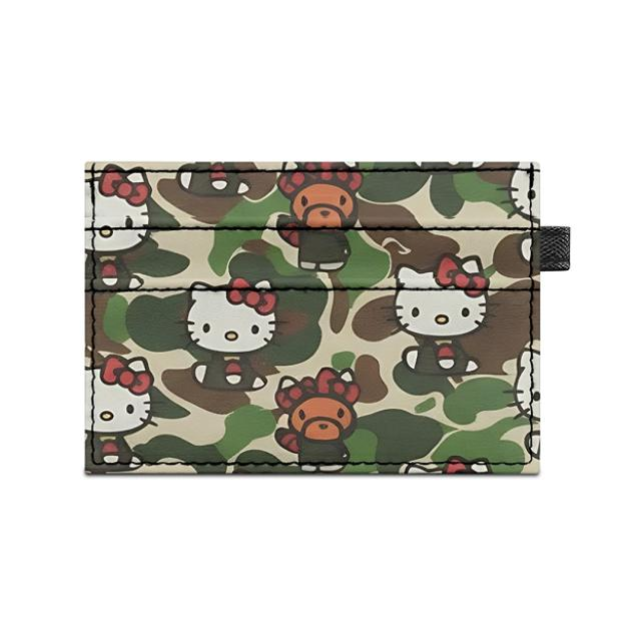 kitty camo card holder