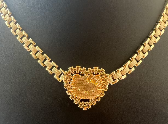 pendant rolex kitty necklace