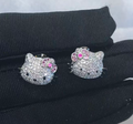 kitty iced colorful studs