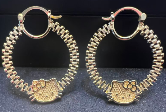 kitty flat rolex hoops
