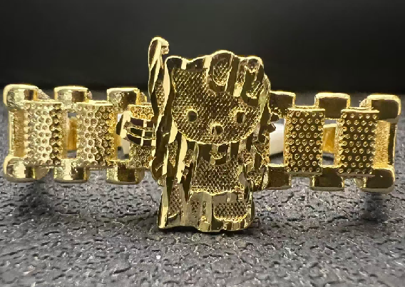 two finger rolex character ring