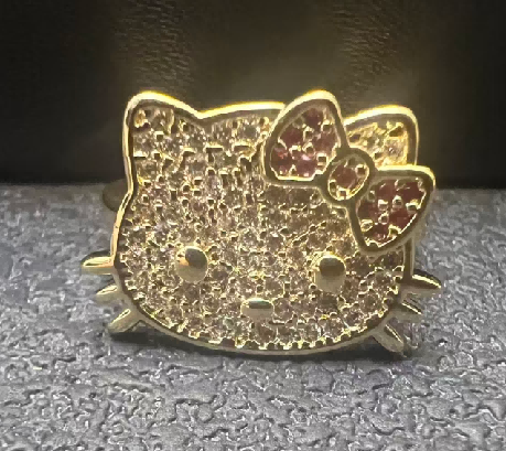 kitty face iced ring