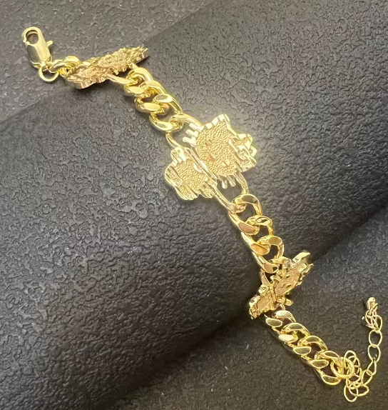 kitty cuban bracelet